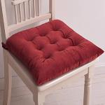 Galettes de chaise rouges en lot de 4 45x45 cm 