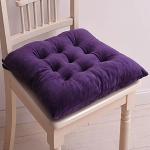 Galettes de chaise violet foncé en lot de 6 45x45 cm 