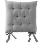 Galettes de chaise Colombine grises en coton en lot de 2 40x40 cm en promo 