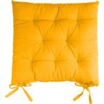 Galettes de chaise Colombine jaunes en coton en lot de 2 40x40 cm 