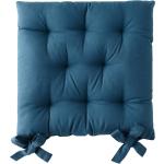 Galettes de chaise Colombine bleues en coton en lot de 2 40x40 cm en promo 