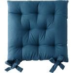 Galettes de chaise Colombine bleues en coton en lot de 2 40x40 cm en promo 