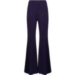Pantalons de costume Galvan London violet foncé en viscose stretch Taille XS W42 L36 coupe bootcut pour femme en promo 