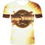 T-shirts col rond gris foncé Game of Thrones à manches courtes à col rond look fashion pour femme 