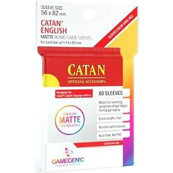 GAMEGEN C - Matte Catan-Sized Sleeves 56 x 82 mm (50), Colour Clear (GGS10073ML)