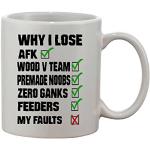 Gamer Quote Reasons Why I Lose Custom Made Mug
