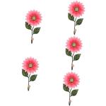 Porte-manteaux muraux roses à fleurs en fer forgé rustiques 