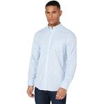 GANT 3062000-468 Broadcloth Stripe Button Down Shirt Homme Rayures 100% Coton Regular Fit Capri Bleu - Bleu - Medium