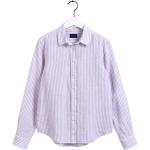 Chemises Gant violettes à rayures rayées Taille L pour femme 