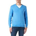GANT Classic Cotton V-Neck Pull-Over, Pacific Blue, XL Homme
