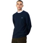 GANT Coton Texture C-Cou Sweater, Bleu Nuit, L Homme