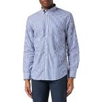 Chemises Gant Broadcloth bleues à rayures rayées Taille L look fashion pour homme 