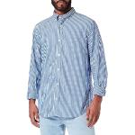 Chemises Gant bleues à rayures en popeline rayées Taille L classiques pour homme en promo 