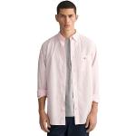 Chemises Gant rose bonbon à manches courtes à manches courtes Taille XXL classiques pour homme 