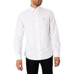 Chemises oxford Gant blanches Taille XL look fashion pour homme en promo 