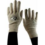 Paire de gants en tricot Victoria Couture grises à strass enfant Hello Kitty 