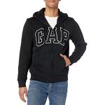 Gap V Arch Sherpa Fz Sweatshirt à Capuche, True Black, L Homme