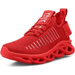 Chaussures de tennis  rouges en tissu respirantes Pointure 27 look fashion pour enfant 