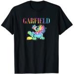 T-shirts noirs à motif tie-dye Garfield Garfield Taille S classiques pour homme 