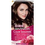 Colorations Garnier marron pour cheveux permanentes à huile de rose 