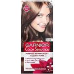 Colorations Garnier marron clair pour cheveux permanentes professionnelles à huile de rose texture crème en promo 
