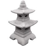 Lanternes japonaises grises en pierre reconstituée de 40 cm 