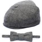 Casquettes plates grises en tweed à motif USA look fashion pour garçon de la boutique en ligne Etsy.com 