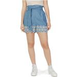 Shorts de printemps Gaudi bleus en lyocell éco-responsable lavable en machine Taille XS look fashion pour femme 