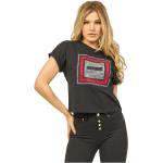 T-shirts à imprimés Gaudi noirs à logo en jersey à manches courtes à col rond Taille XS look casual pour femme 