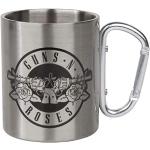 GB eye Mug de camping unisexe avec mousqueton Motif logo Guns n Roses (Bravado) Argenté 237 ml