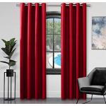Double rideaux rouge foncé en polyester 168x183 