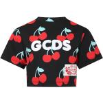 T-shirts à col rond Gcds noirs à motif cerise lavable en machine Taille 8 ans pour fille de la boutique en ligne Miinto.fr avec livraison gratuite 