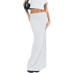Jupes longues blanches maxi Taille S look casual pour femme en promo 