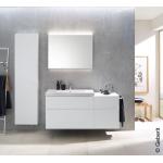Armoires de salle de bain Geberit blanches en aluminium 