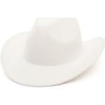 Chapeaux Fedora blancs en feutre 58 cm Tailles uniques classiques pour femme 