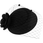 Serre-têtes chapeaux de mariée noirs Tailles uniques look fashion pour femme 