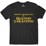Generico T-shirt Written And Directed by Quentin Tarantino Fan Art Film Poster original – 100 % coton pour homme et femme - Noir - XS
