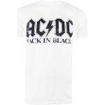 T-shirts à imprimés blancs en coton AC/DC lavable en machine à manches courtes à col rond Taille XXL classiques pour homme 