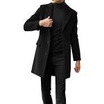 Vestes de ski noires imperméables coupe-vents à capuche Taille L steampunk pour homme 