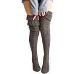 Chaussettes gris foncé à rayures en dentelle à volants à motifs en lot de 6 Tailles uniques look fashion pour femme 