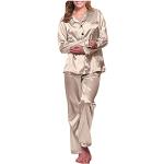 Pyjamas en polaires d'automne à carreaux en flanelle Taille 3 XL plus size look sexy pour femme 