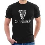 T-shirts noirs à manches courtes Guinness à manches courtes Taille L look fashion pour homme 