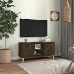 Meubles TV en bois marron en chêne scandinaves 
