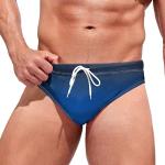 Boxers de bain bleus à effet léopard Taille XL plus size look fashion pour homme 