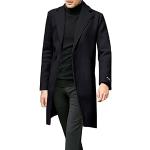 Parkas en duvet noires en tweed imperméables coupe-vents Taille 4 XL look fashion pour homme 