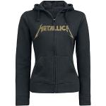 Vestes zippées noires Metallica à capuche Taille XL look fashion pour femme 