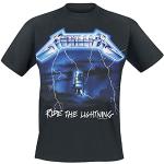 Metallica Ride The Lightning Homme T-Shirt Manches Courtes Noir XL 100% Coton Regular/Coupe Standard