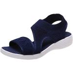 Sandales à talons bleues à strass à bouts ouverts Pointure 41 avec un talon entre 3 et 5cm look sexy pour femme 