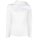 Pulls en laine Genny blancs à strass à manches longues Taille XL pour femme en promo 