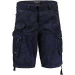 Bermudas Geographical Norway bleu marine camouflage Taille 3 XL look fashion pour homme 